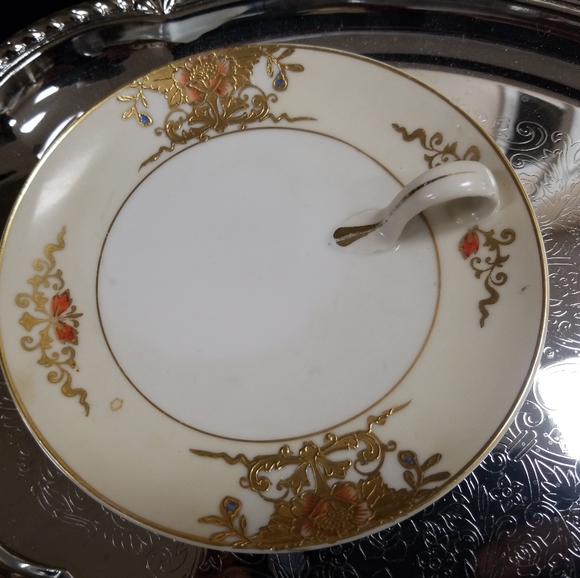 vintage Noritake hand painted lemon dish 1930's - Picture 2 of 7